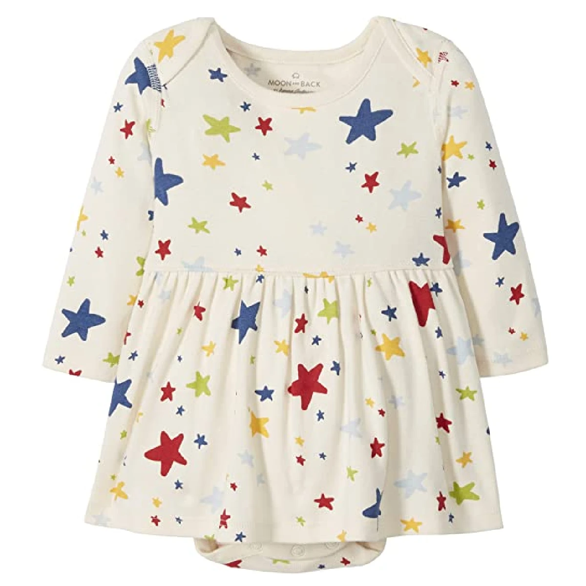 Moon and Back by Hanna Andersson Girls Toddler Organic Play Dress with Diaper Cover