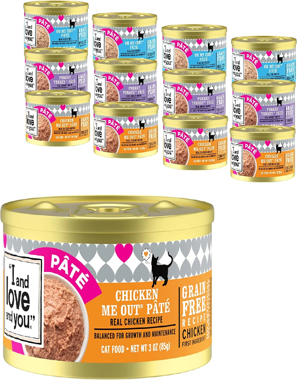 I and love and you Naked Essentials Canned Wet Cat Food Variety Pack