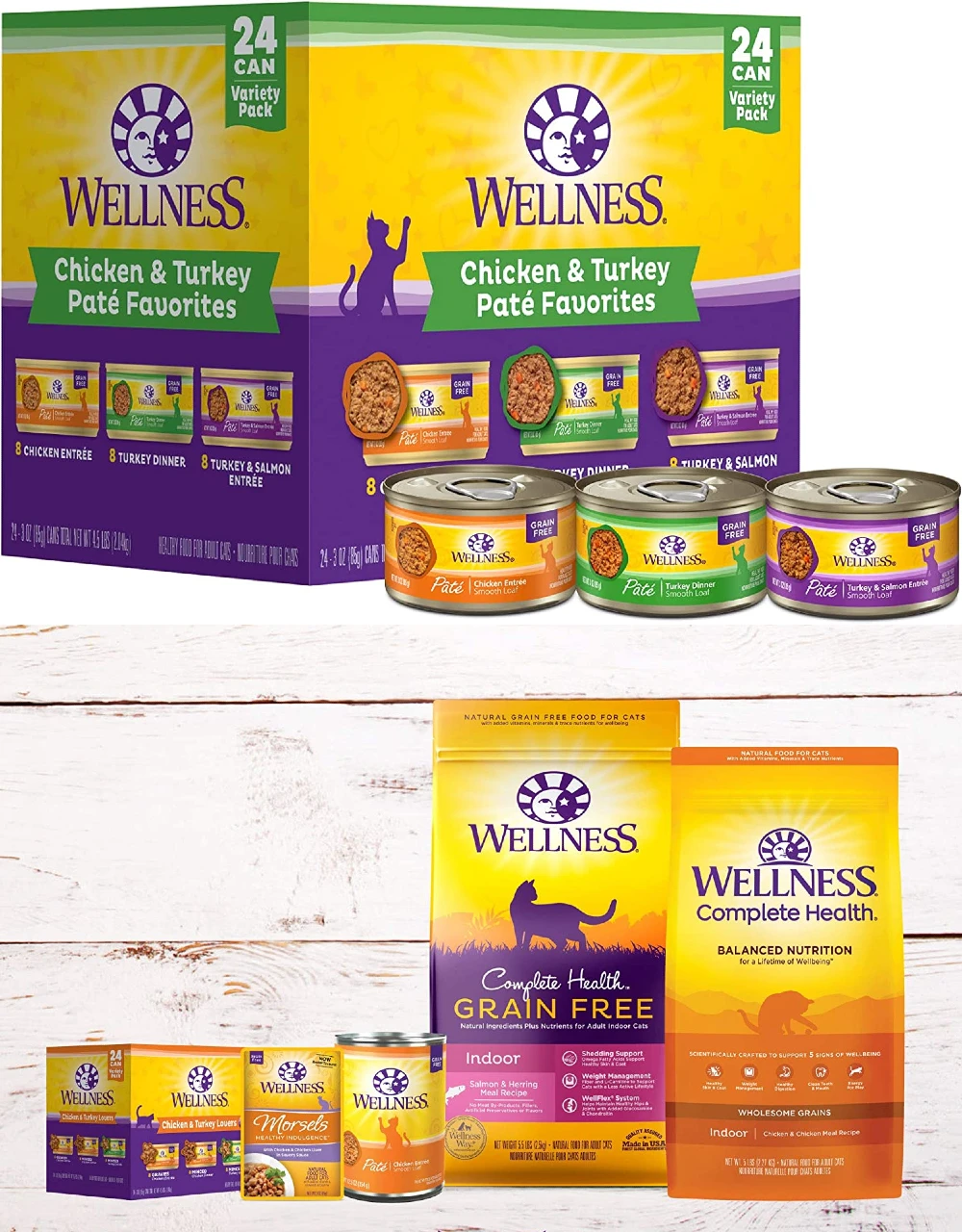 Wellness Complete Health Grain Free Wet Cat Food Pate