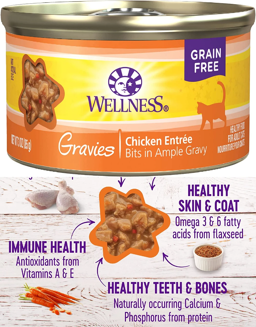 Wellness Complete Health Gravies Grain Free Canned Cat Food