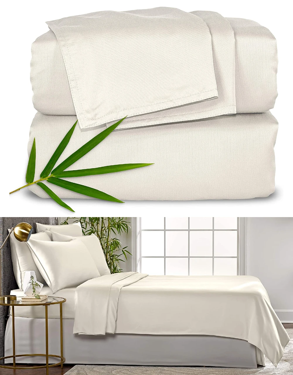 Pure Bamboo Sheets King Size Bed Sheets 4 Piece Set Genuine 100 Organic Bamboo