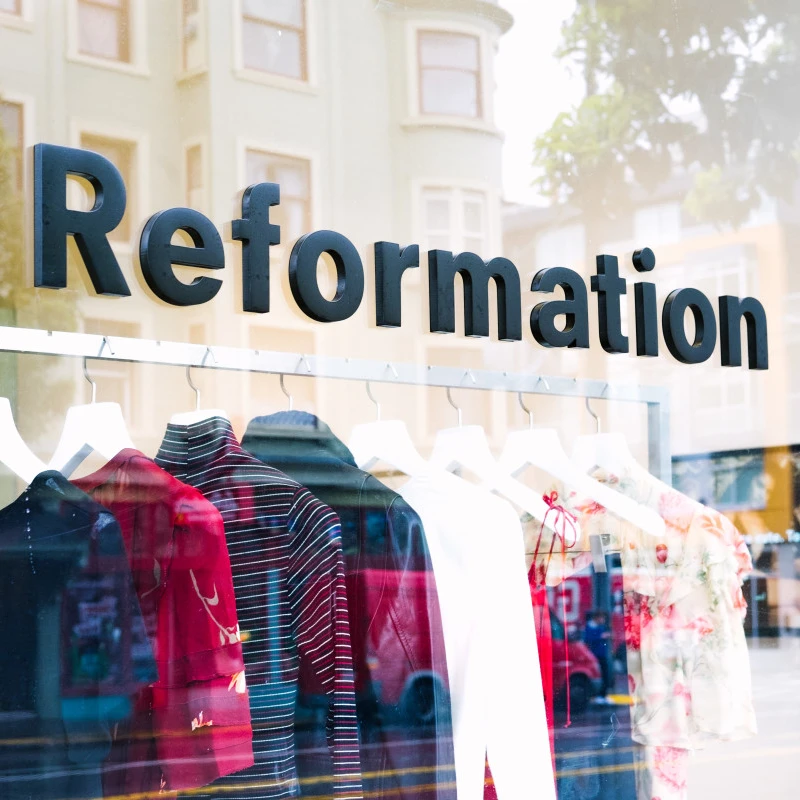 Reformation eco friendly brand