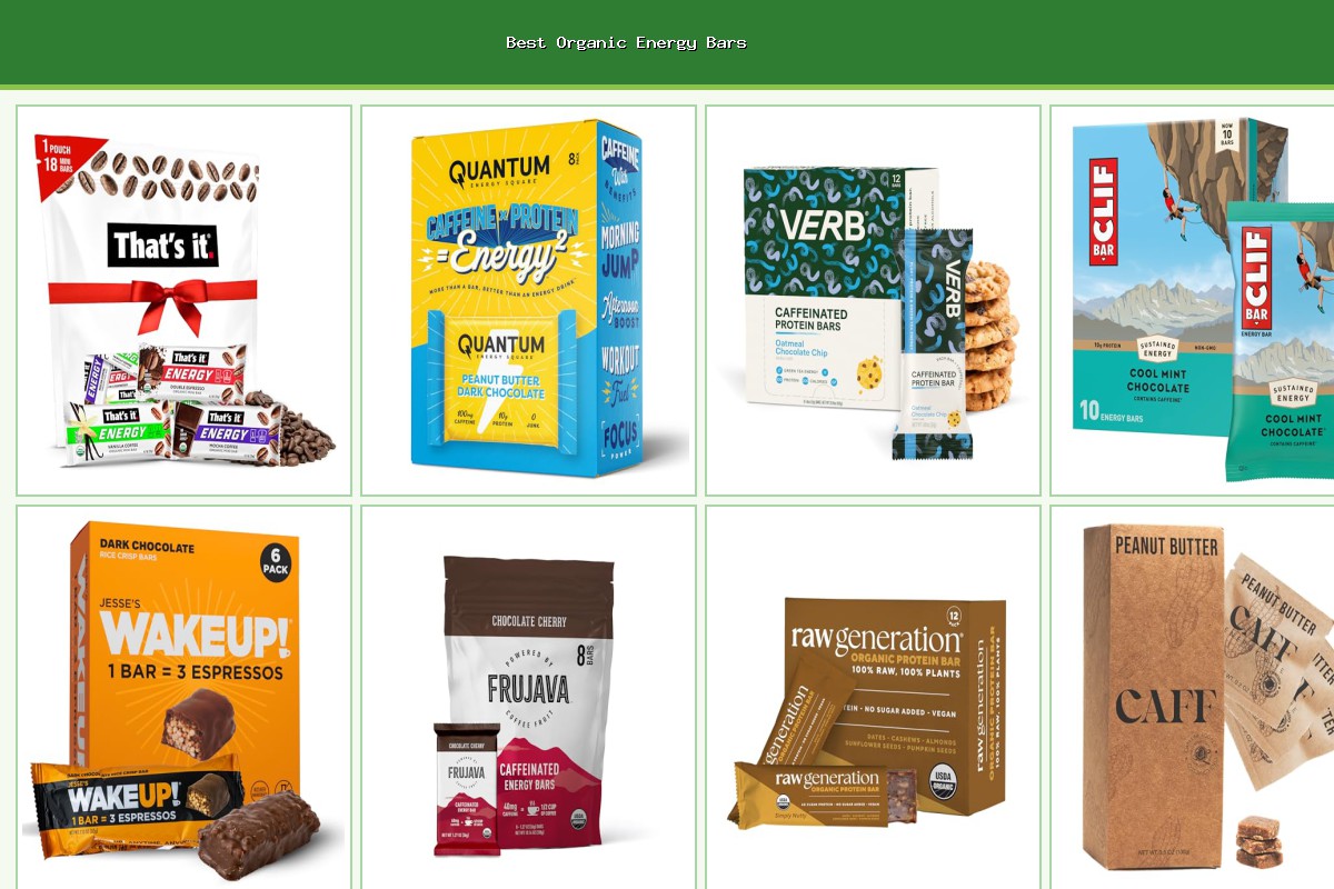 Best Organic Energy Bars | October 4, 2025